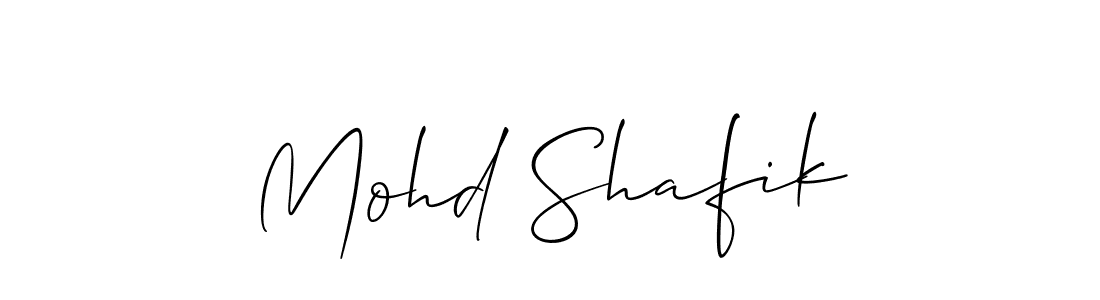 It looks lik you need a new signature style for name Mohd Shafik. Design unique handwritten (Allison_Script) signature with our free signature maker in just a few clicks. Mohd Shafik signature style 2 images and pictures png