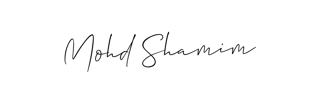 How to make Mohd Shamim signature? Allison_Script is a professional autograph style. Create handwritten signature for Mohd Shamim name. Mohd Shamim signature style 2 images and pictures png