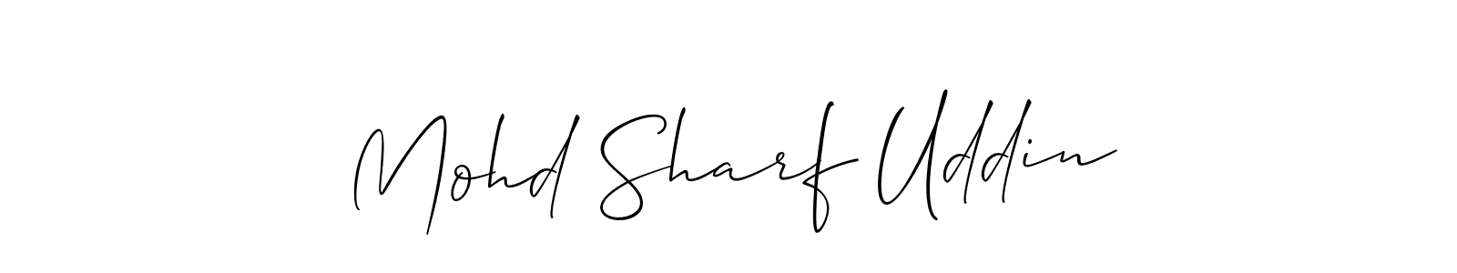 Also You can easily find your signature by using the search form. We will create Mohd Sharf Uddin name handwritten signature images for you free of cost using Allison_Script sign style. Mohd Sharf Uddin signature style 2 images and pictures png