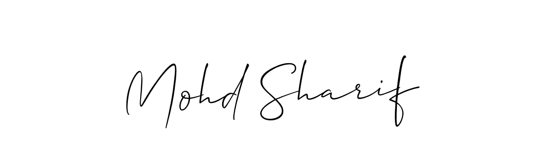 Also we have Mohd Sharif name is the best signature style. Create professional handwritten signature collection using Allison_Script autograph style. Mohd Sharif signature style 2 images and pictures png