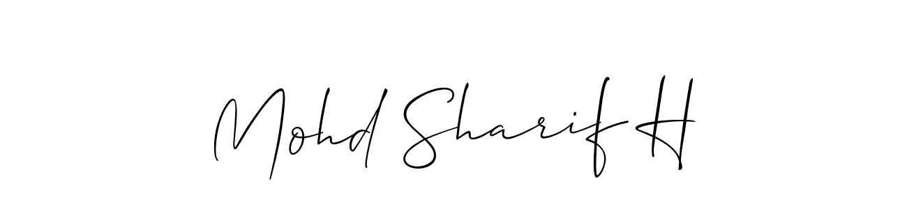 This is the best signature style for the Mohd Sharif H name. Also you like these signature font (Allison_Script). Mix name signature. Mohd Sharif H signature style 2 images and pictures png