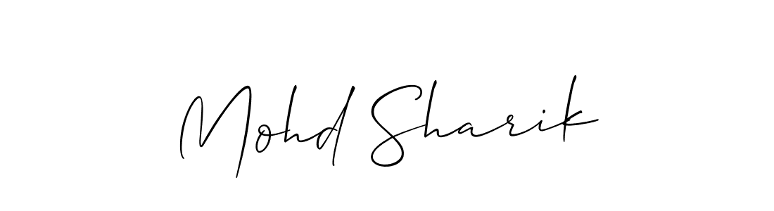 How to make Mohd Sharik signature? Allison_Script is a professional autograph style. Create handwritten signature for Mohd Sharik name. Mohd Sharik signature style 2 images and pictures png