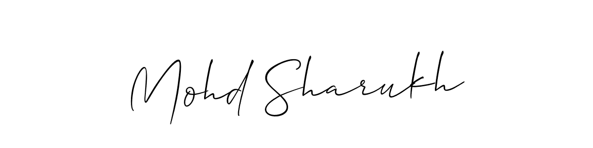 Allison_Script is a professional signature style that is perfect for those who want to add a touch of class to their signature. It is also a great choice for those who want to make their signature more unique. Get Mohd Sharukh name to fancy signature for free. Mohd Sharukh signature style 2 images and pictures png