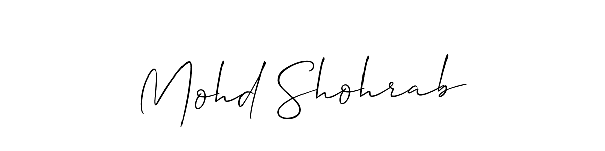 Once you've used our free online signature maker to create your best signature Allison_Script style, it's time to enjoy all of the benefits that Mohd Shohrab name signing documents. Mohd Shohrab signature style 2 images and pictures png