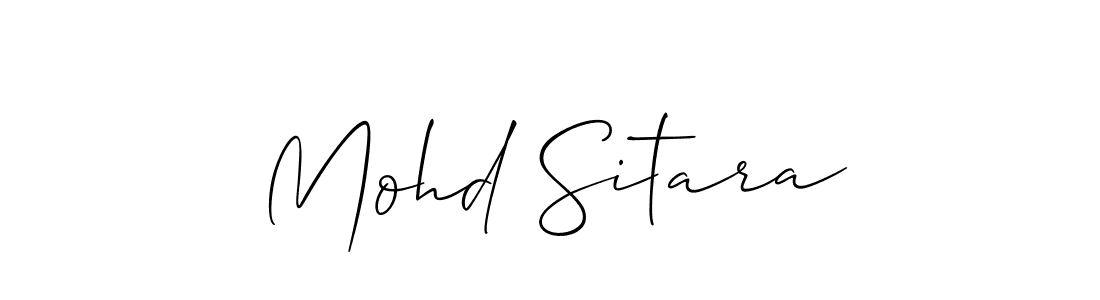How to make Mohd Sitara signature? Allison_Script is a professional autograph style. Create handwritten signature for Mohd Sitara name. Mohd Sitara signature style 2 images and pictures png