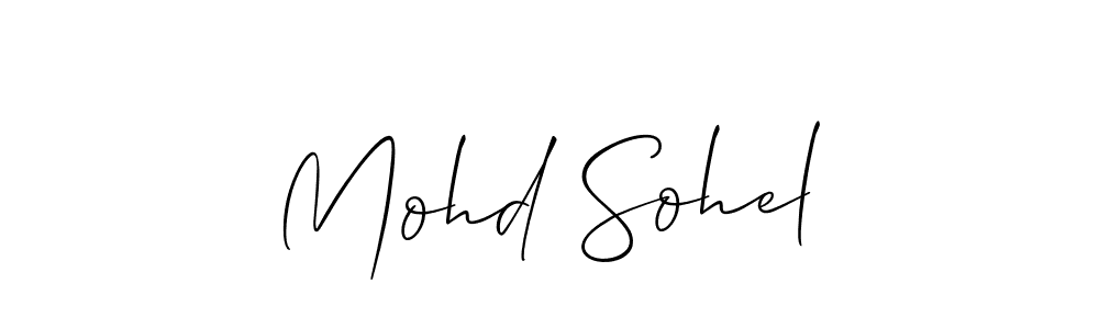 Allison_Script is a professional signature style that is perfect for those who want to add a touch of class to their signature. It is also a great choice for those who want to make their signature more unique. Get Mohd Sohel name to fancy signature for free. Mohd Sohel signature style 2 images and pictures png