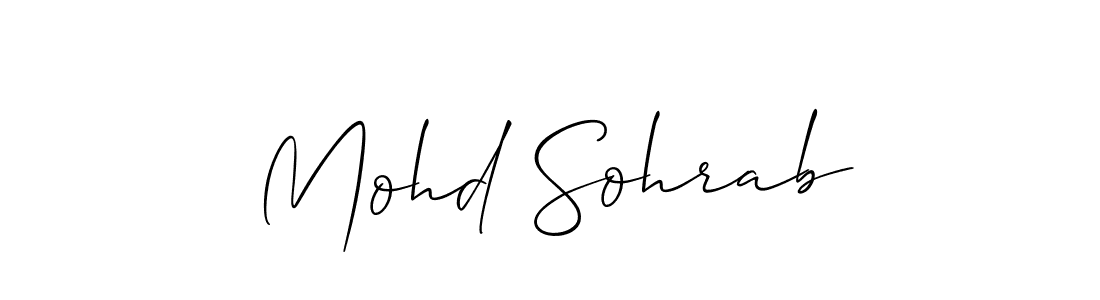 Make a beautiful signature design for name Mohd Sohrab. Use this online signature maker to create a handwritten signature for free. Mohd Sohrab signature style 2 images and pictures png