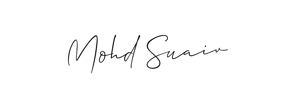 Also You can easily find your signature by using the search form. We will create Mohd Suaiv name handwritten signature images for you free of cost using Allison_Script sign style. Mohd Suaiv signature style 2 images and pictures png