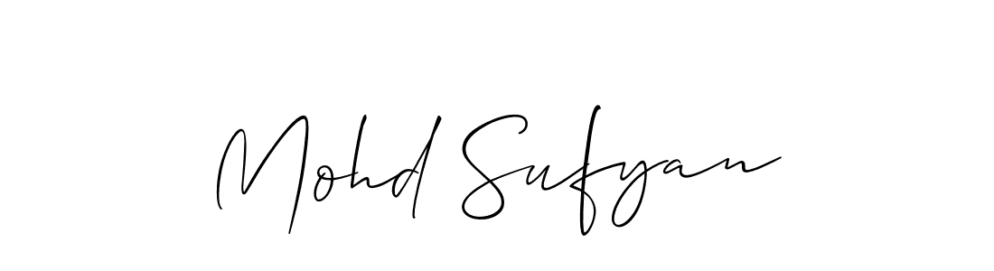 How to Draw Mohd Sufyan signature style? Allison_Script is a latest design signature styles for name Mohd Sufyan. Mohd Sufyan signature style 2 images and pictures png