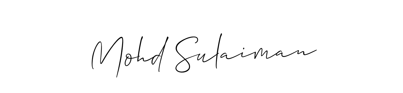 How to Draw Mohd Sulaiman signature style? Allison_Script is a latest design signature styles for name Mohd Sulaiman. Mohd Sulaiman signature style 2 images and pictures png