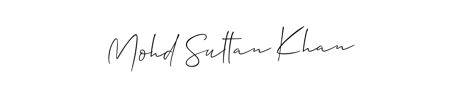 Once you've used our free online signature maker to create your best signature Allison_Script style, it's time to enjoy all of the benefits that Mohd Sultan Khan name signing documents. Mohd Sultan Khan signature style 2 images and pictures png