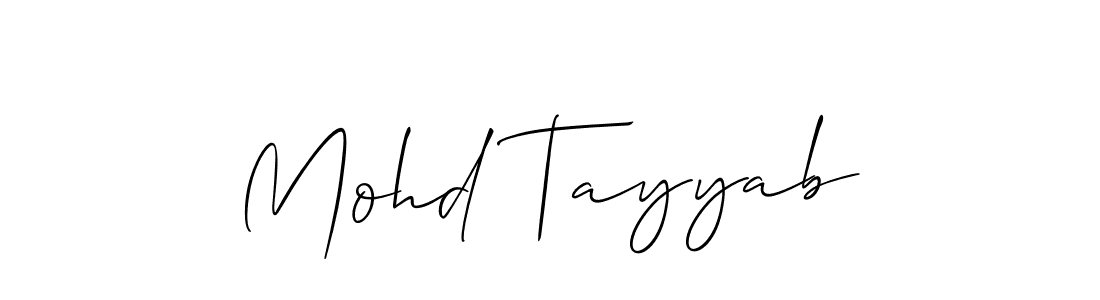 How to Draw Mohd Tayyab signature style? Allison_Script is a latest design signature styles for name Mohd Tayyab. Mohd Tayyab signature style 2 images and pictures png