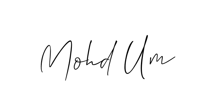 Design your own signature with our free online signature maker. With this signature software, you can create a handwritten (Allison_Script) signature for name Mohd Um. Mohd Um signature style 2 images and pictures png