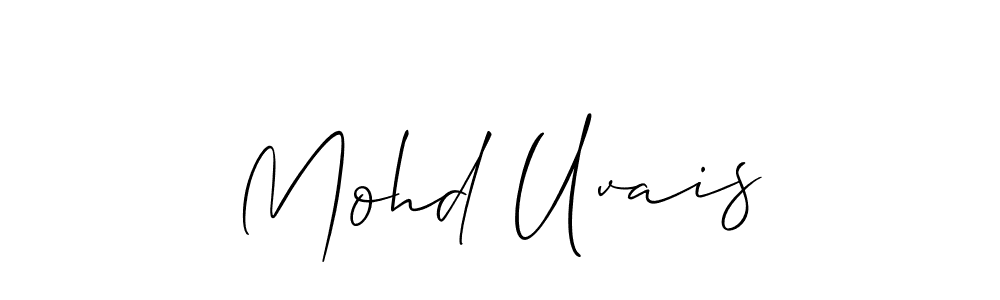 Also we have Mohd Uvais name is the best signature style. Create professional handwritten signature collection using Allison_Script autograph style. Mohd Uvais signature style 2 images and pictures png