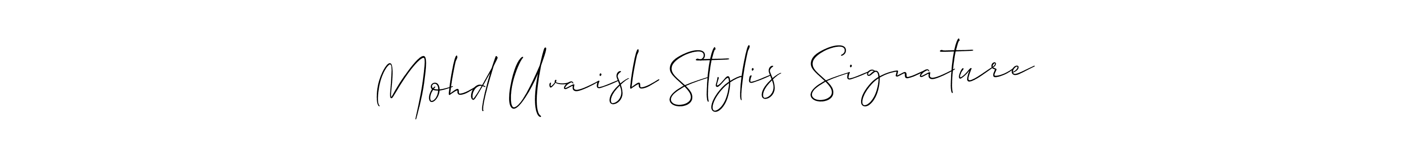 How to make Mohd Uvaish Stylis  Signature name signature. Use Allison_Script style for creating short signs online. This is the latest handwritten sign. Mohd Uvaish Stylis  Signature signature style 2 images and pictures png