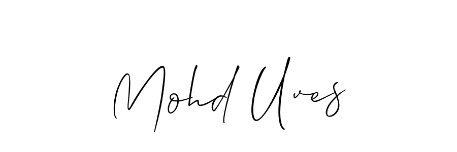 Best and Professional Signature Style for Mohd Uves. Allison_Script Best Signature Style Collection. Mohd Uves signature style 2 images and pictures png