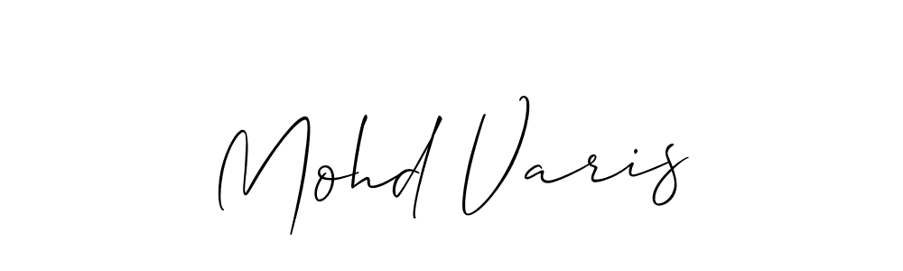 Make a short Mohd Varis signature style. Manage your documents anywhere anytime using Allison_Script. Create and add eSignatures, submit forms, share and send files easily. Mohd Varis signature style 2 images and pictures png