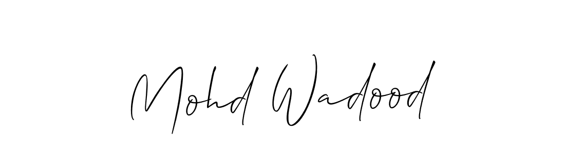 Make a beautiful signature design for name Mohd Wadood. With this signature (Allison_Script) style, you can create a handwritten signature for free. Mohd Wadood signature style 2 images and pictures png