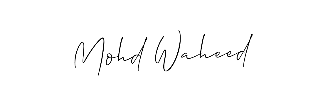 It looks lik you need a new signature style for name Mohd Waheed. Design unique handwritten (Allison_Script) signature with our free signature maker in just a few clicks. Mohd Waheed signature style 2 images and pictures png