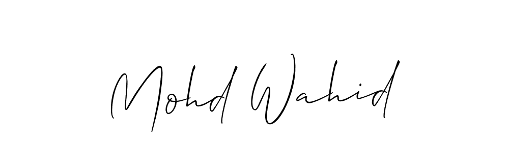 Mohd Wahid stylish signature style. Best Handwritten Sign (Allison_Script) for my name. Handwritten Signature Collection Ideas for my name Mohd Wahid. Mohd Wahid signature style 2 images and pictures png