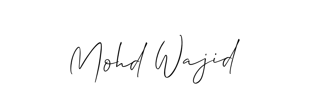 Best and Professional Signature Style for Mohd Wajid. Allison_Script Best Signature Style Collection. Mohd Wajid signature style 2 images and pictures png