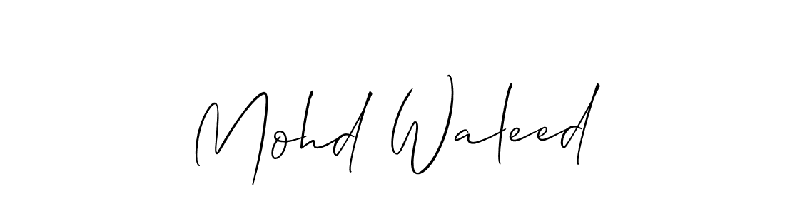 Once you've used our free online signature maker to create your best signature Allison_Script style, it's time to enjoy all of the benefits that Mohd Waleed name signing documents. Mohd Waleed signature style 2 images and pictures png
