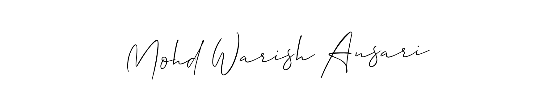 You can use this online signature creator to create a handwritten signature for the name Mohd Warish Ansari. This is the best online autograph maker. Mohd Warish Ansari signature style 2 images and pictures png