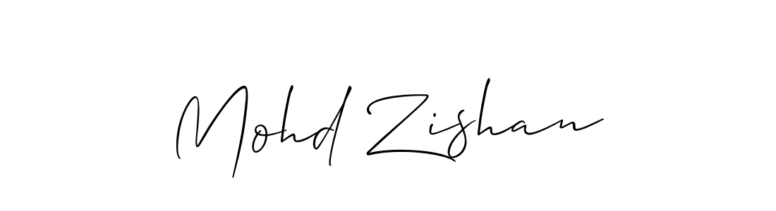 How to make Mohd Zishan signature? Allison_Script is a professional autograph style. Create handwritten signature for Mohd Zishan name. Mohd Zishan signature style 2 images and pictures png