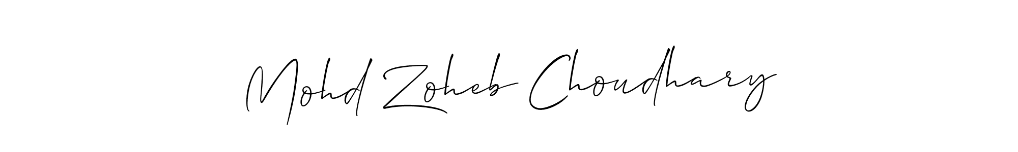 See photos of Mohd Zoheb Choudhary official signature by Spectra . Check more albums & portfolios. Read reviews & check more about Allison_Script font. Mohd Zoheb Choudhary signature style 2 images and pictures png