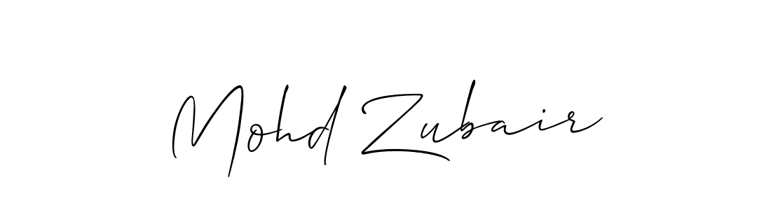 Create a beautiful signature design for name Mohd Zubair. With this signature (Allison_Script) fonts, you can make a handwritten signature for free. Mohd Zubair signature style 2 images and pictures png