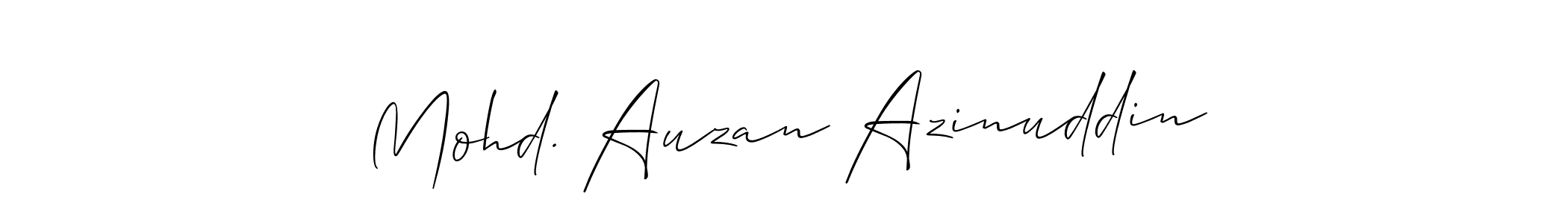 Use a signature maker to create a handwritten signature online. With this signature software, you can design (Allison_Script) your own signature for name Mohd. Auzan Azinuddin. Mohd. Auzan Azinuddin signature style 2 images and pictures png
