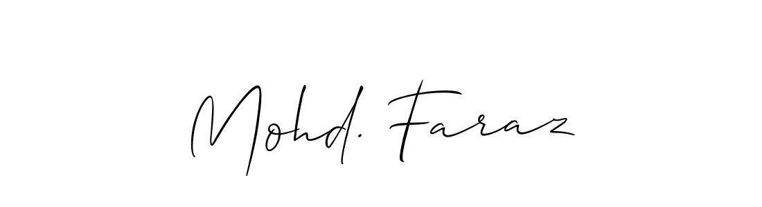 This is the best signature style for the Mohd. Faraz name. Also you like these signature font (Allison_Script). Mix name signature. Mohd. Faraz signature style 2 images and pictures png