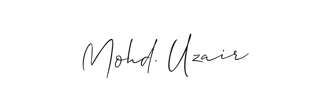 You should practise on your own different ways (Allison_Script) to write your name (Mohd. Uzair) in signature. don't let someone else do it for you. Mohd. Uzair signature style 2 images and pictures png