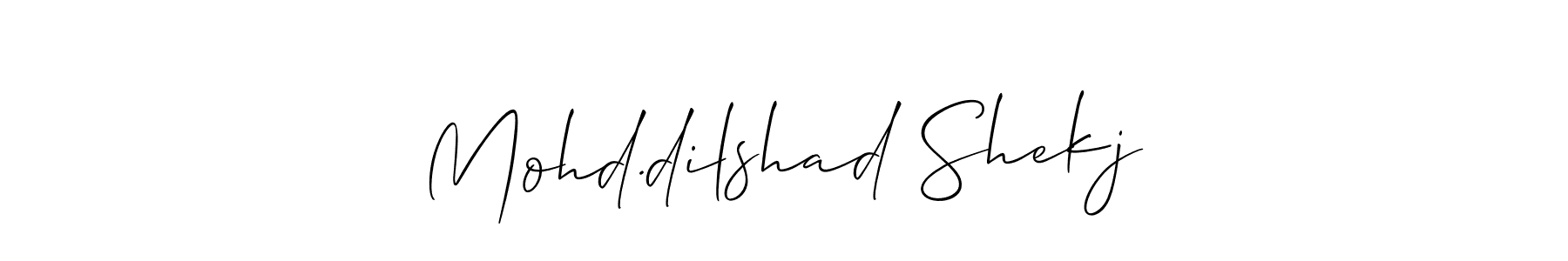 See photos of Mohd.dilshad Shekj official signature by Spectra . Check more albums & portfolios. Read reviews & check more about Allison_Script font. Mohd.dilshad Shekj signature style 2 images and pictures png