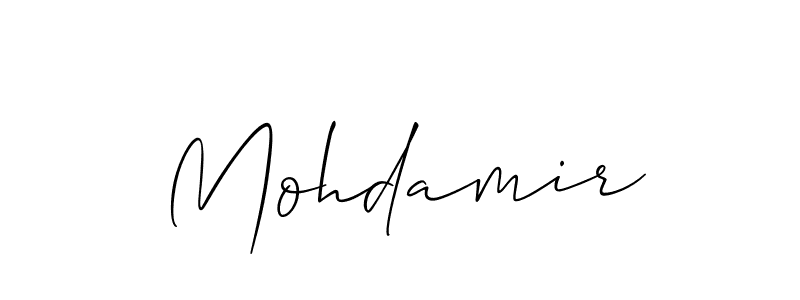 Make a beautiful signature design for name Mohdamir. Use this online signature maker to create a handwritten signature for free. Mohdamir signature style 2 images and pictures png