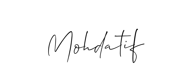 How to Draw Mohdatif signature style? Allison_Script is a latest design signature styles for name Mohdatif. Mohdatif signature style 2 images and pictures png
