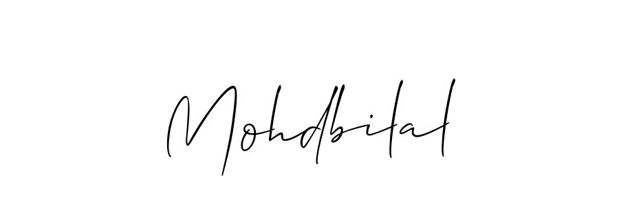 How to make Mohdbilal name signature. Use Allison_Script style for creating short signs online. This is the latest handwritten sign. Mohdbilal signature style 2 images and pictures png