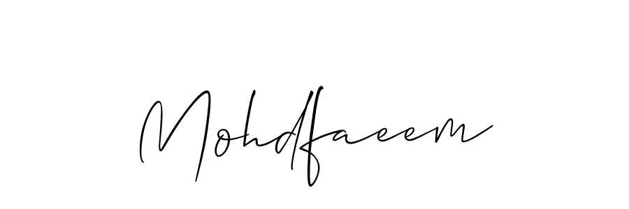 if you are searching for the best signature style for your name Mohdfaeem. so please give up your signature search. here we have designed multiple signature styles  using Allison_Script. Mohdfaeem signature style 2 images and pictures png