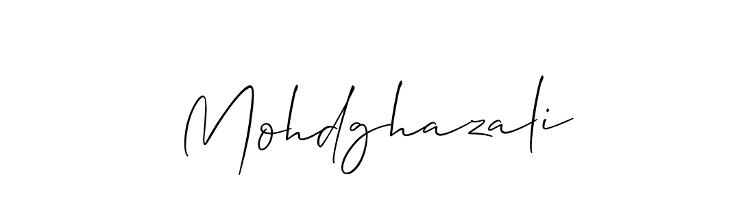 Design your own signature with our free online signature maker. With this signature software, you can create a handwritten (Allison_Script) signature for name Mohdghazali. Mohdghazali signature style 2 images and pictures png