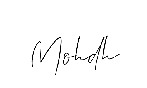 How to Draw Mohdh signature style? Allison_Script is a latest design signature styles for name Mohdh. Mohdh signature style 2 images and pictures png