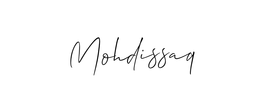 Once you've used our free online signature maker to create your best signature Allison_Script style, it's time to enjoy all of the benefits that Mohdissaq name signing documents. Mohdissaq signature style 2 images and pictures png