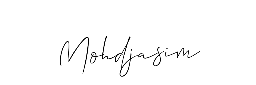 You should practise on your own different ways (Allison_Script) to write your name (Mohdjasim) in signature. don't let someone else do it for you. Mohdjasim signature style 2 images and pictures png