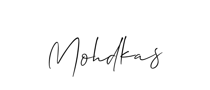 Also we have Mohdkas name is the best signature style. Create professional handwritten signature collection using Allison_Script autograph style. Mohdkas signature style 2 images and pictures png