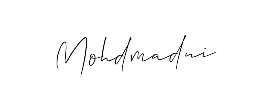 Best and Professional Signature Style for Mohdmadni. Allison_Script Best Signature Style Collection. Mohdmadni signature style 2 images and pictures png