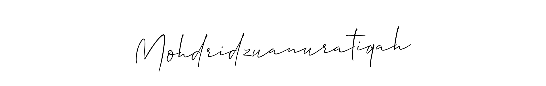 Mohdridzuanuratiqah stylish signature style. Best Handwritten Sign (Allison_Script) for my name. Handwritten Signature Collection Ideas for my name Mohdridzuanuratiqah. Mohdridzuanuratiqah signature style 2 images and pictures png