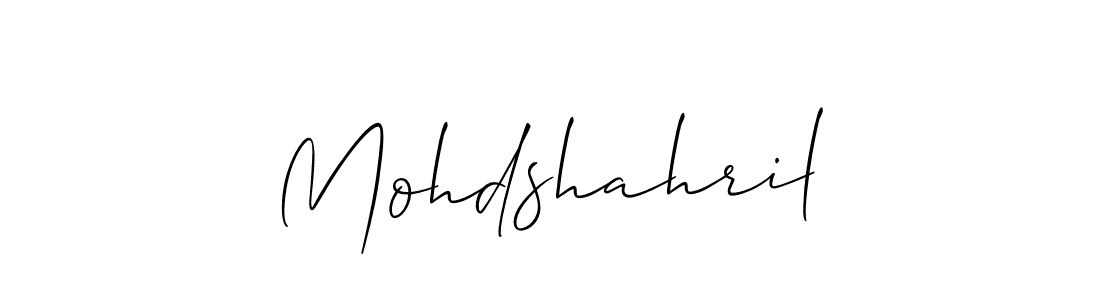 It looks lik you need a new signature style for name Mohdshahril. Design unique handwritten (Allison_Script) signature with our free signature maker in just a few clicks. Mohdshahril signature style 2 images and pictures png