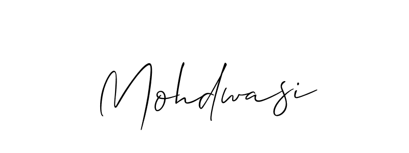 How to make Mohdwasi signature? Allison_Script is a professional autograph style. Create handwritten signature for Mohdwasi name. Mohdwasi signature style 2 images and pictures png