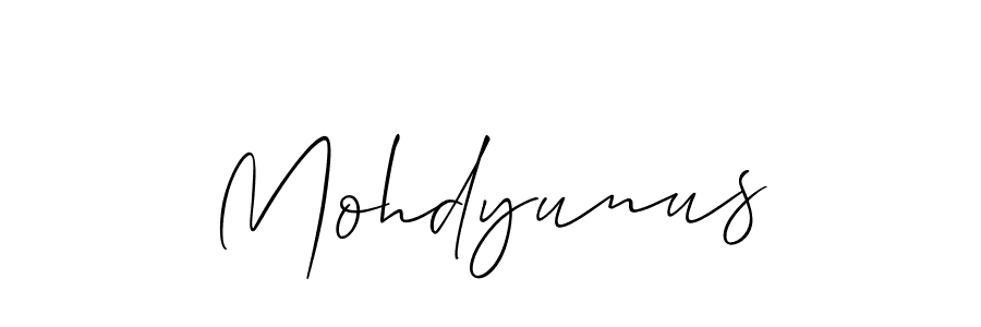 You should practise on your own different ways (Allison_Script) to write your name (Mohdyunus) in signature. don't let someone else do it for you. Mohdyunus signature style 2 images and pictures png