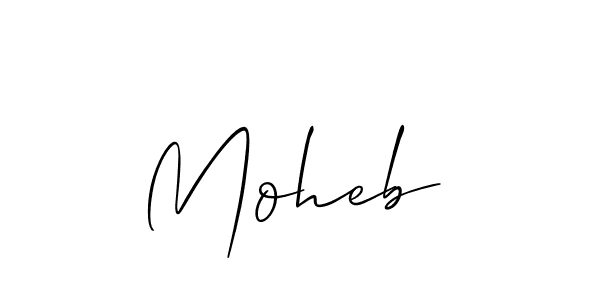 Moheb  stylish signature style. Best Handwritten Sign (Allison_Script) for my name. Handwritten Signature Collection Ideas for my name Moheb . Moheb  signature style 2 images and pictures png