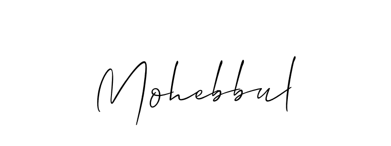 Similarly Allison_Script is the best handwritten signature design. Signature creator online .You can use it as an online autograph creator for name Mohebbul. Mohebbul signature style 2 images and pictures png